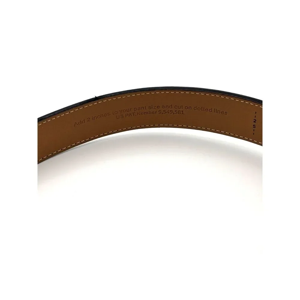 Nexbelt Men's Classic Ebony Dress Ratchet Belt 1 3/8-Cut to 36